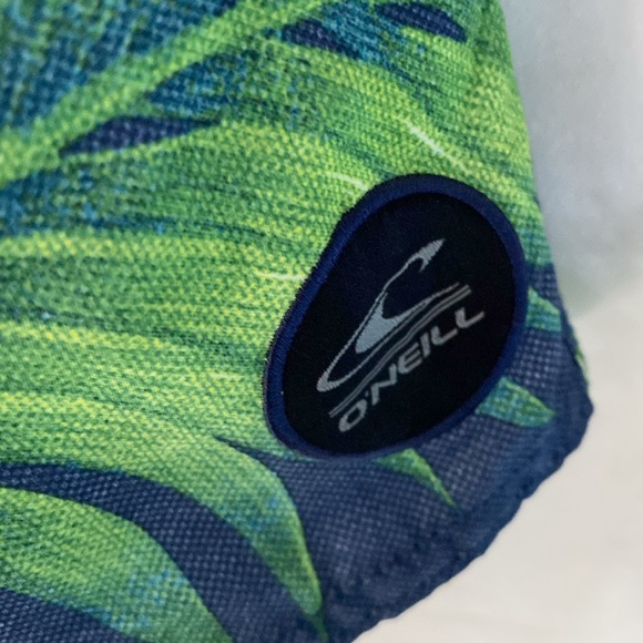 O'Neill Mens Board Shorts Blue/Floral Hawaiian Print Board Shorts 34 swim trunk - Picture 2 of 6